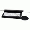 Kelly Computer Supply Under Desk Keyboard Tray With Oval Mouse Platform, Black