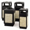 Safco® Trophy Collection® Aggregate Panel Design Polyethylene Ash And Trash Outdoor Receptacles