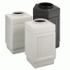 Safco® Trophy Collection® 38-Gallon Ribbed Square Polythylene Indoor/Outdoor Waste Receptacle