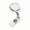 Advantus® Chrome Retractable Id Card Reel